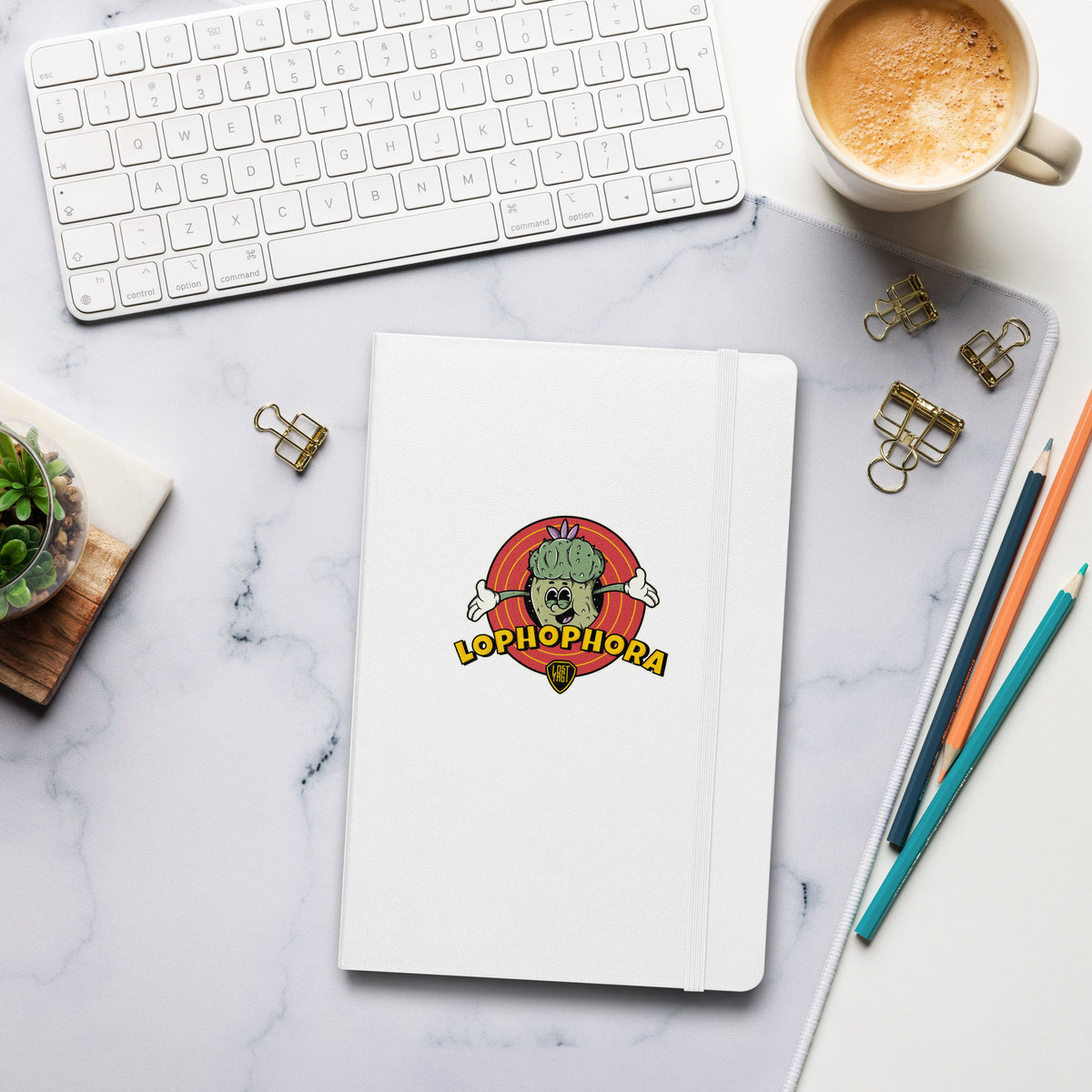 Lophophora hardcover bound notebook