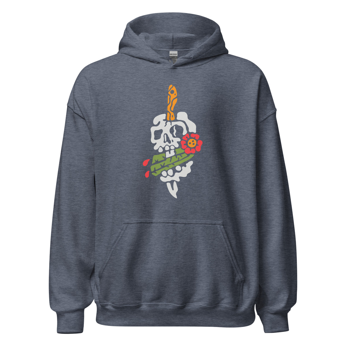 Sudadera con capucha unisex Tricho Skull