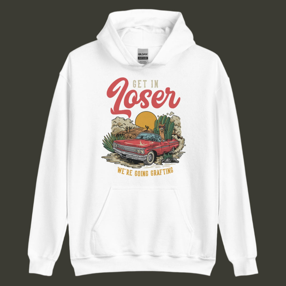 Métete en la sudadera con capucha unisex Loser