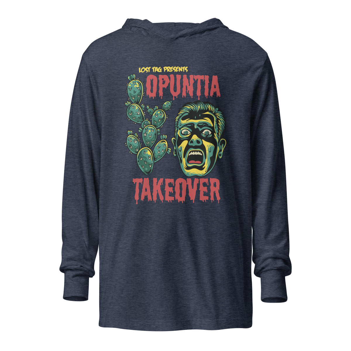 Opuntia Hooded long-sleeve tee