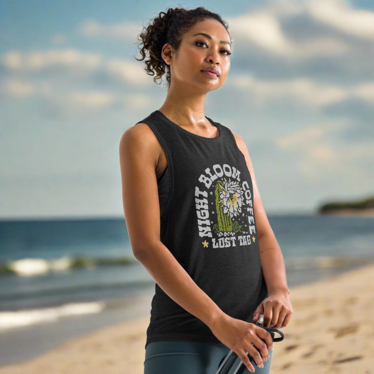 Night Bloom Ladies’ Muscle Tank
