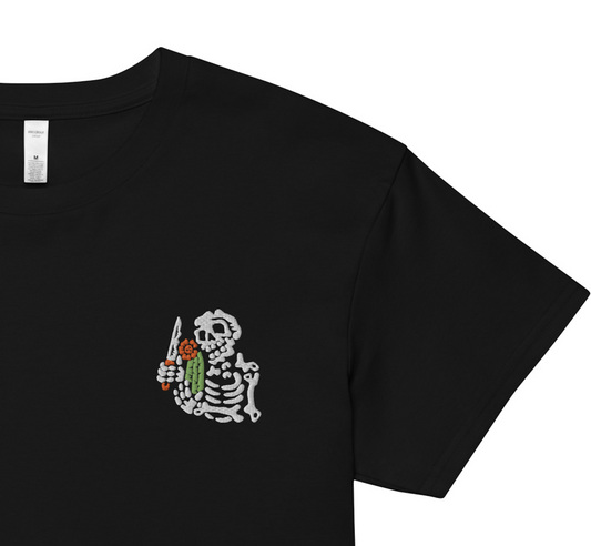 Lost Tag Skeleton crop top