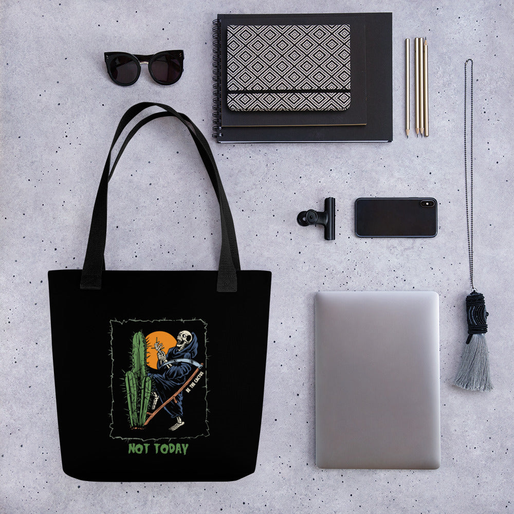 Not Today, Death Tote bag