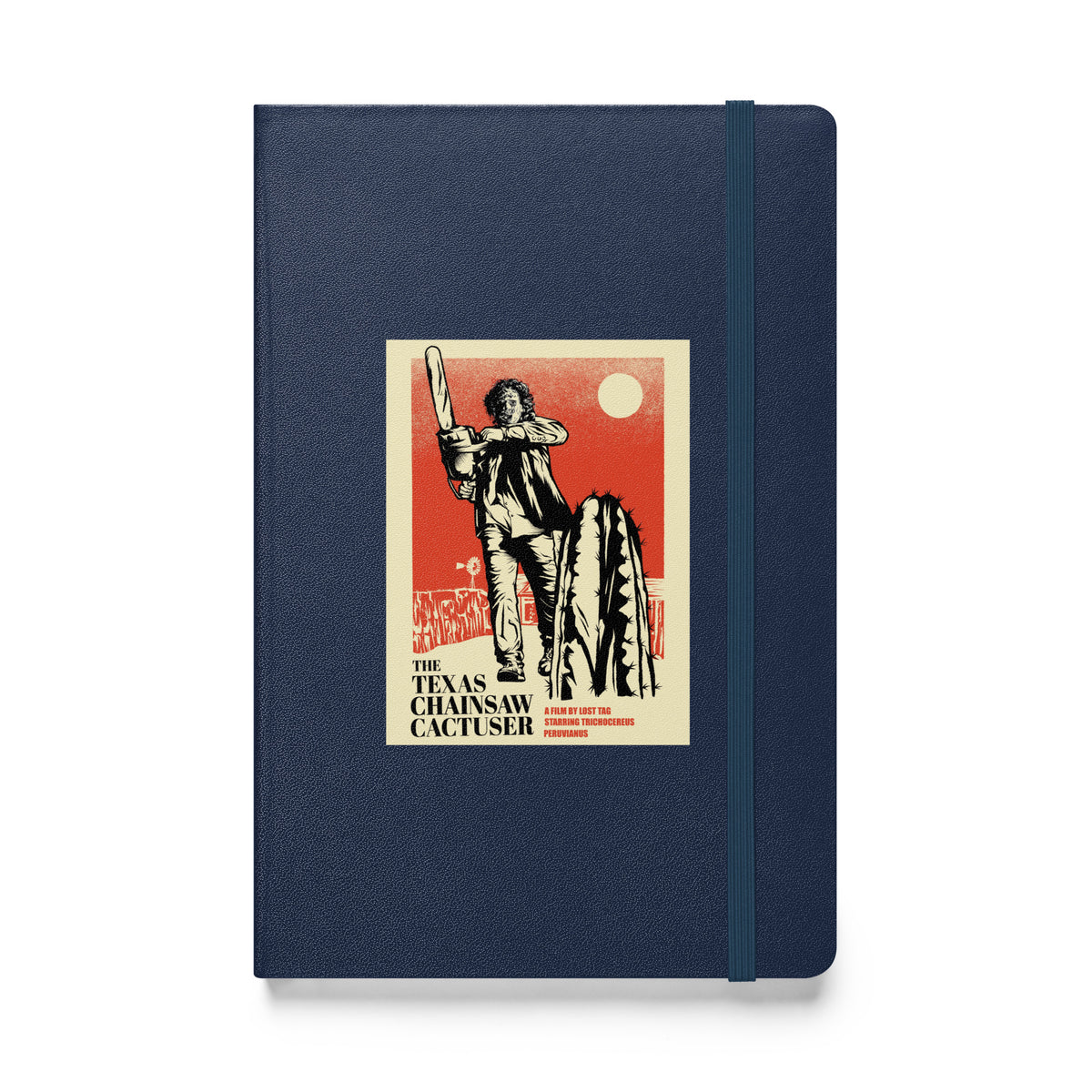 Chainsaw Cactuser hardcover bound notebook