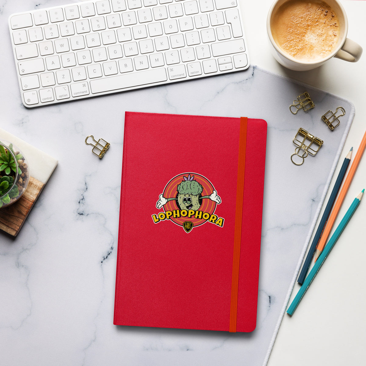 Lophophora hardcover bound notebook