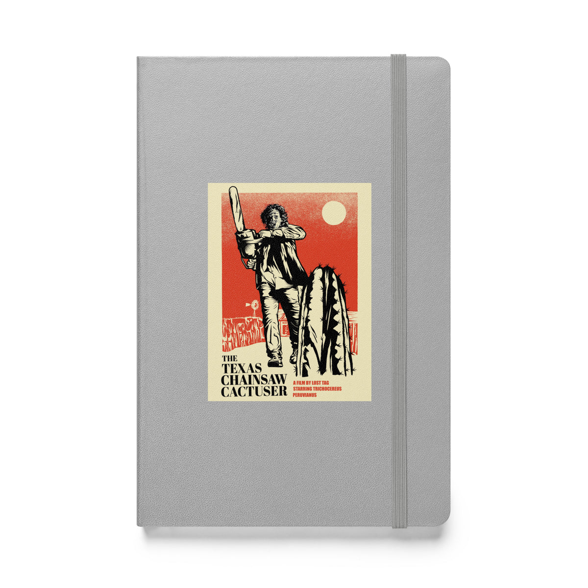 Chainsaw Cactuser hardcover bound notebook