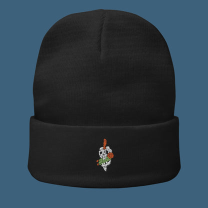 Tricho Skull Embroidered Beanie