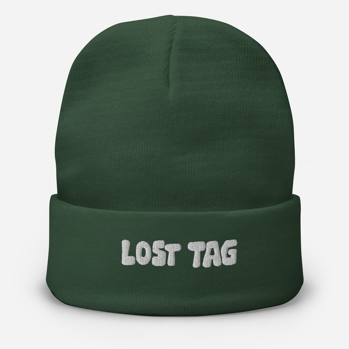 Gorro bordado con etiqueta perdida