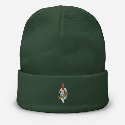 Tricho Skull Embroidered Beanie