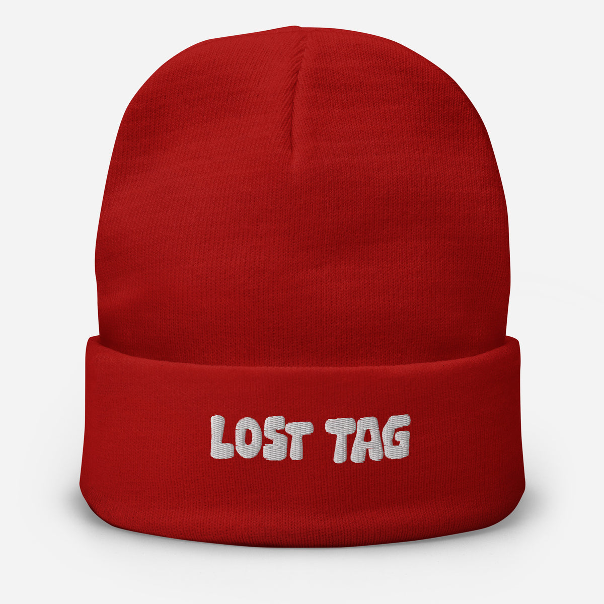 Gorro bordado con etiqueta perdida
