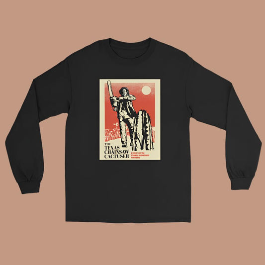 Chainsaw Cactuser Men’s Long Sleeve Shirt