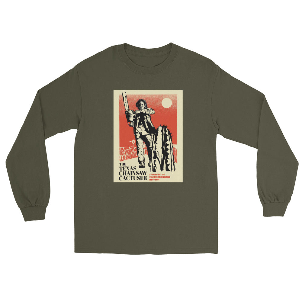 Chainsaw Cactuser Men’s Long Sleeve Shirt
