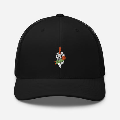 Tricho Skull trucker cap