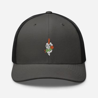 Tricho Skull trucker cap