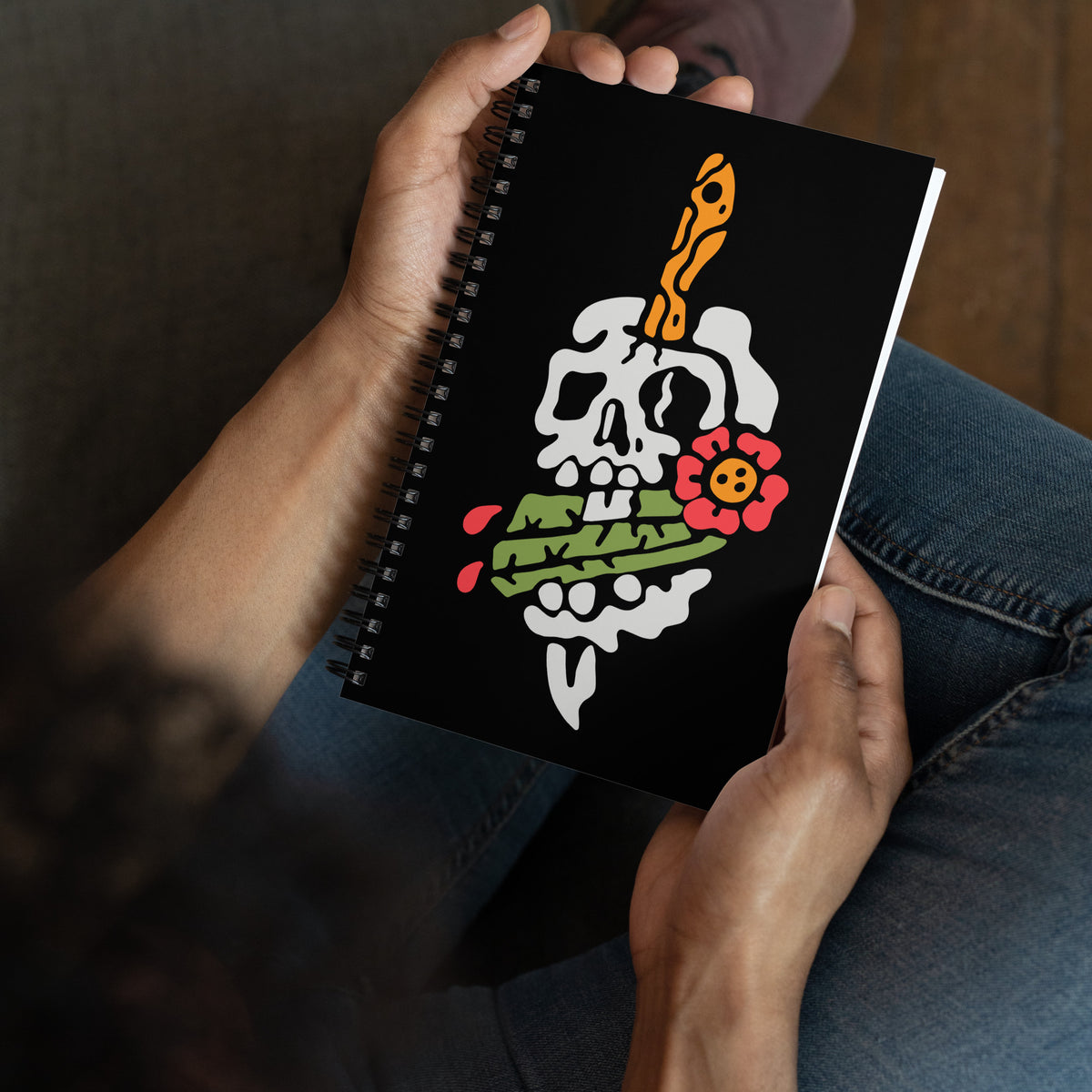 Cuaderno de espiral Calavera Tricho