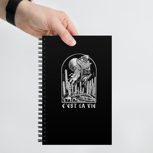 C'est La Vie Spiral notebook