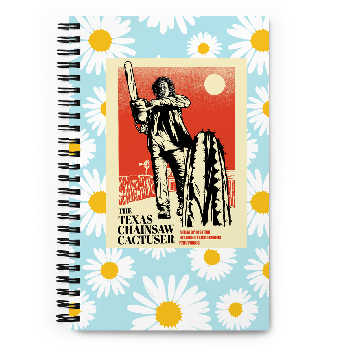 Chainsaw Cactuser Spiral notebook