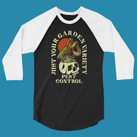 Pest Control 3/4 sleeve raglan shirt