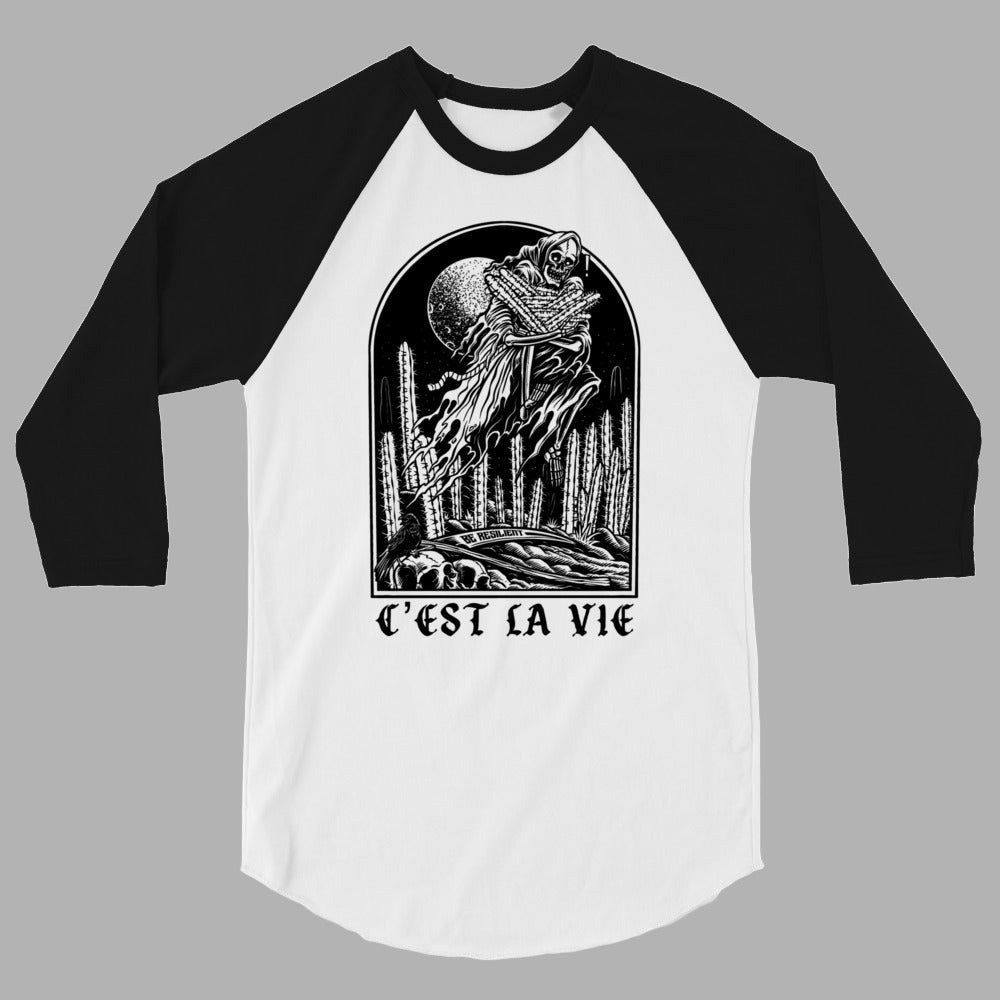 C'est La Vie 3/4 sleeve shirt