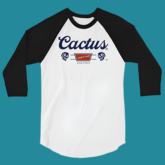 Cactus 3/4 sleeve raglan shirt
