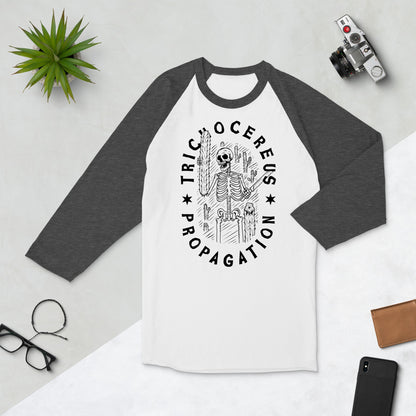 Tricho Propagation 3/4 sleeve raglan shirt