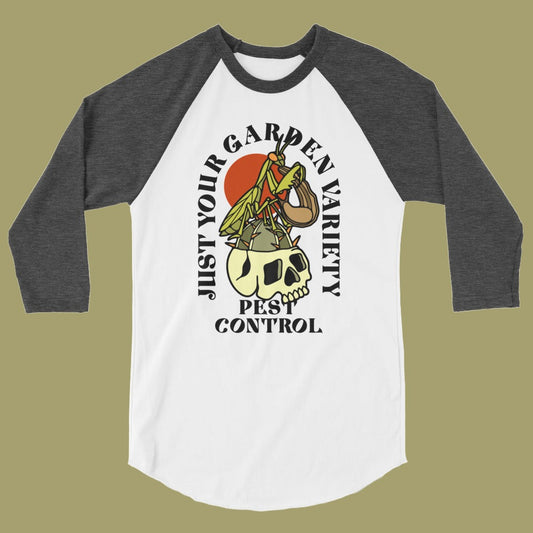 Pest Control 3/4 sleeve raglan shirt