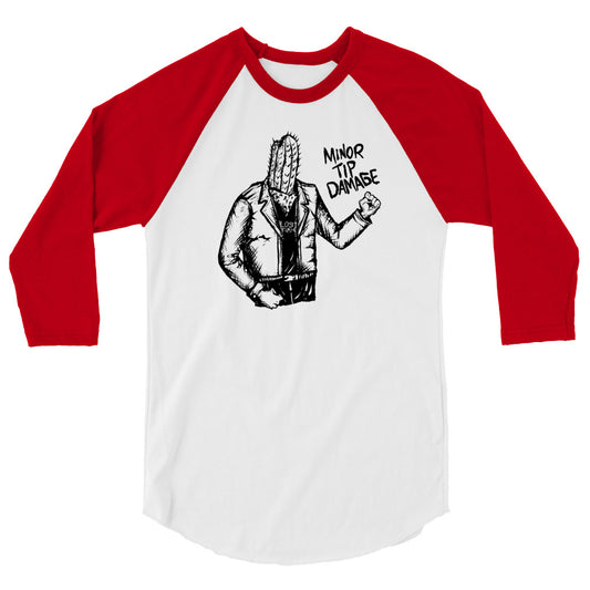 Minor Tip Damage 3/4 sleeve raglan shirt