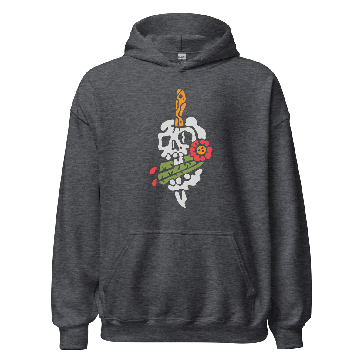 Sudadera con capucha unisex Tricho Skull