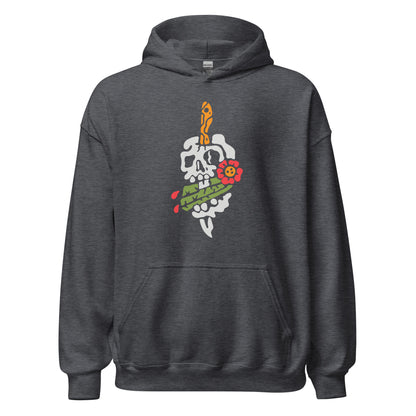 Sudadera con capucha unisex Tricho Skull