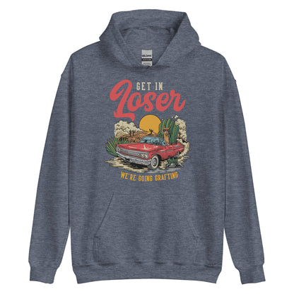 Métete en la sudadera con capucha unisex Loser