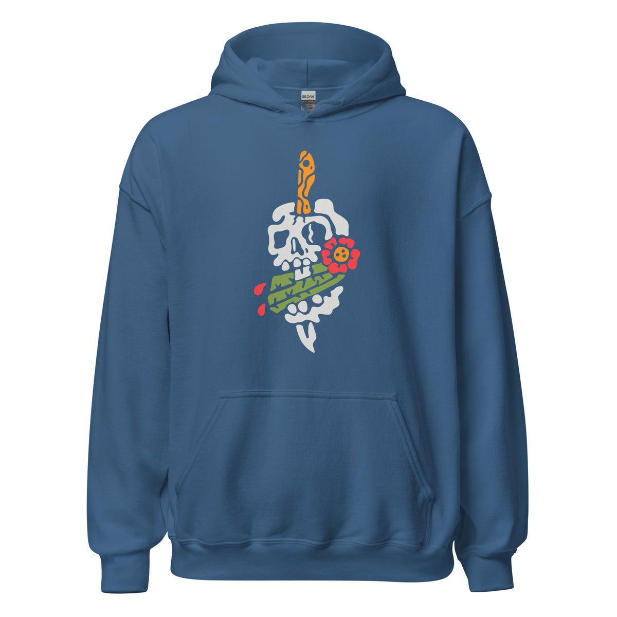 Sudadera con capucha unisex Tricho Skull
