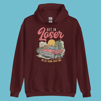 Métete en la sudadera con capucha unisex Loser