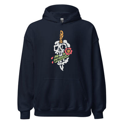 Sudadera con capucha unisex Tricho Skull