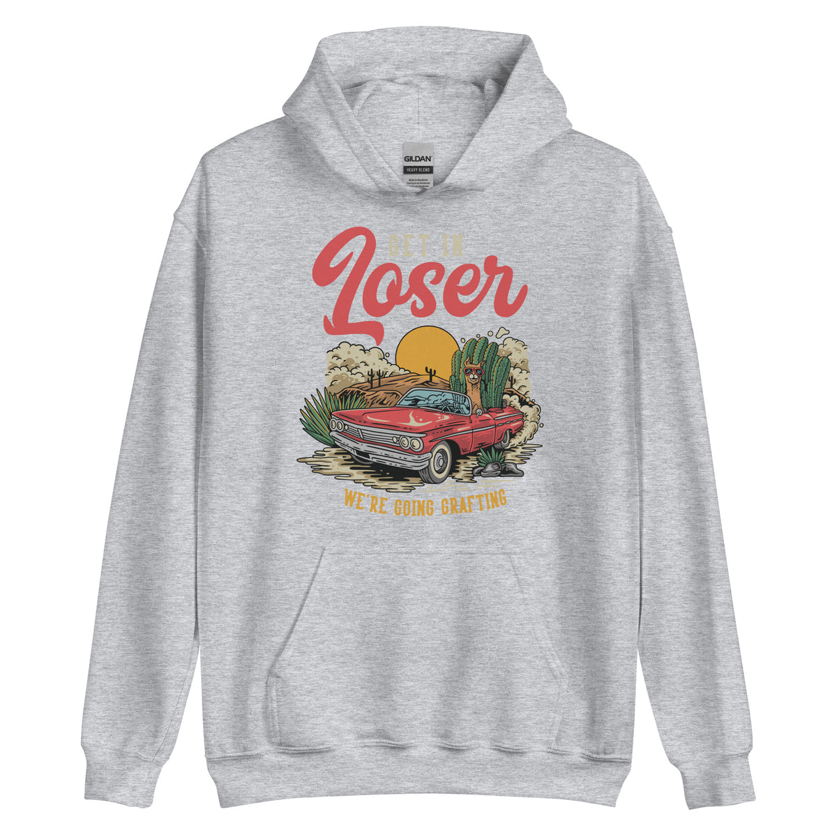 Métete en la sudadera con capucha unisex Loser