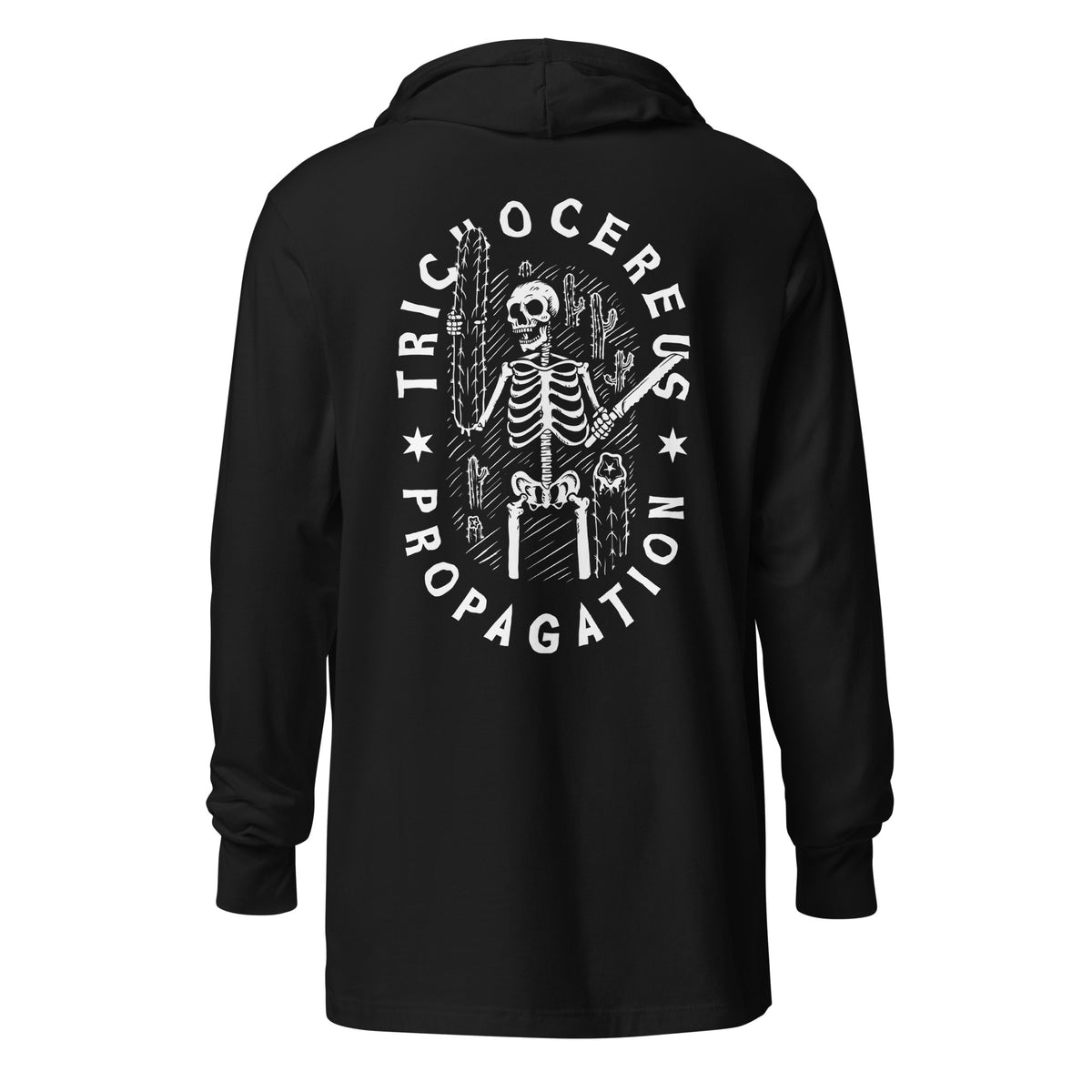 Tricho Propagation unisex hooded long-sleeve tee