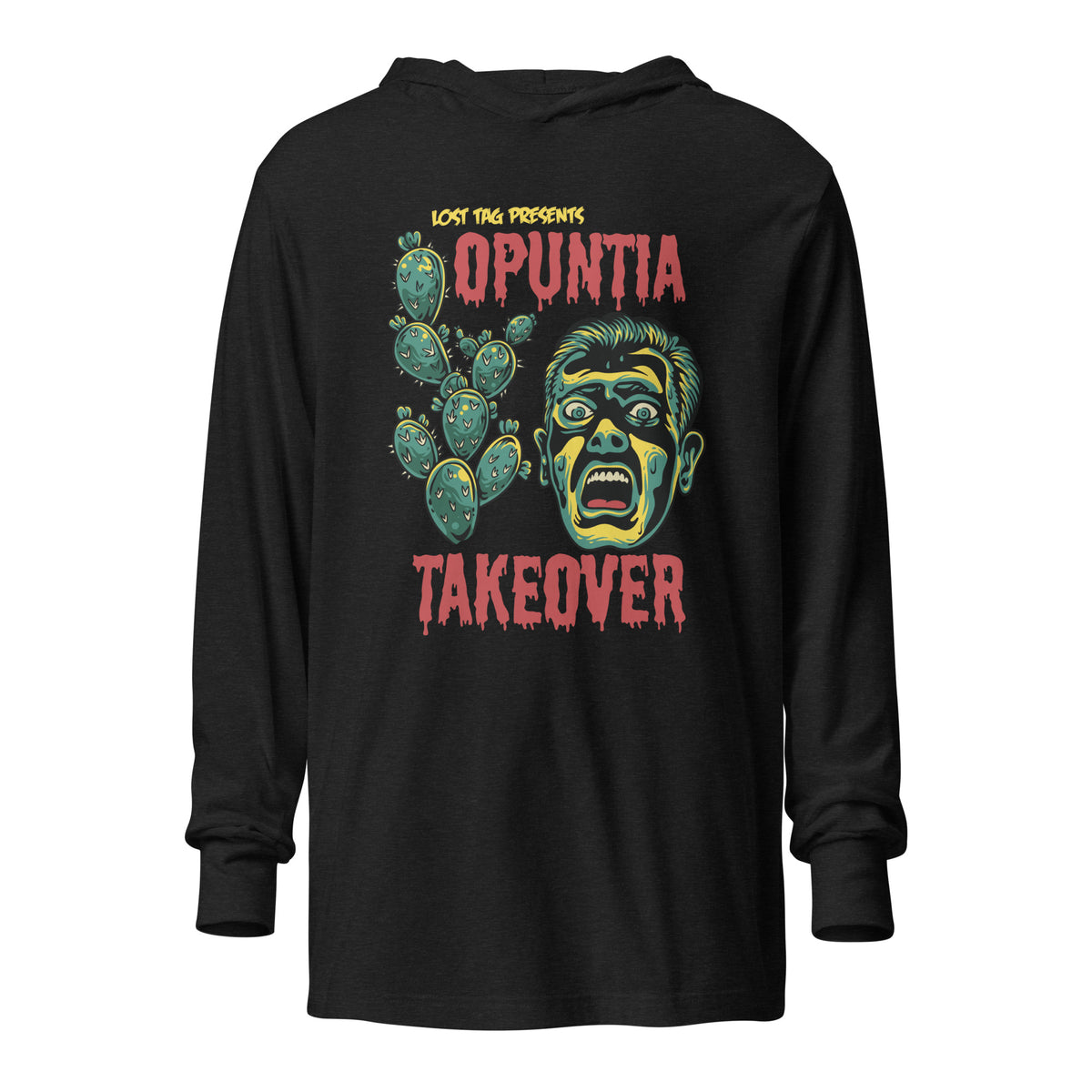 Opuntia Hooded long-sleeve tee