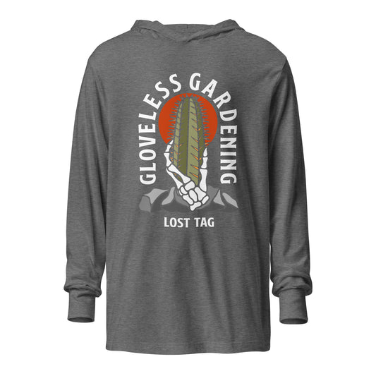 Gloveless Gardening unisex hooded long-sleeve tee
