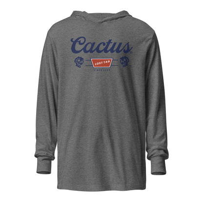 Cactus unisex hooded long-sleeve tee