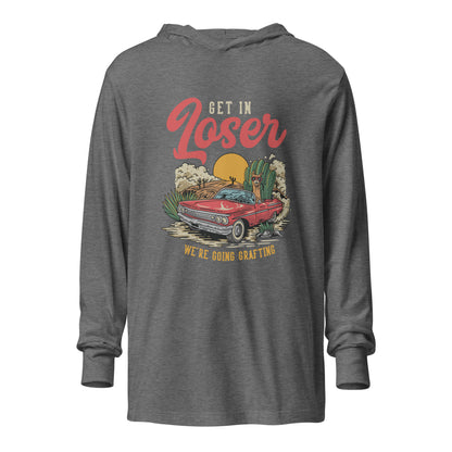 Get in Loser unisex hooded long-sleeve tee