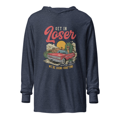 Get in Loser unisex hooded long-sleeve tee