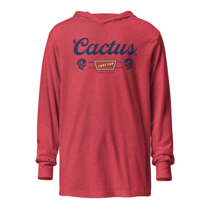 Cactus unisex hooded long-sleeve tee