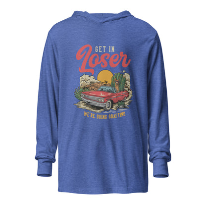 Get in Loser unisex hooded long-sleeve tee