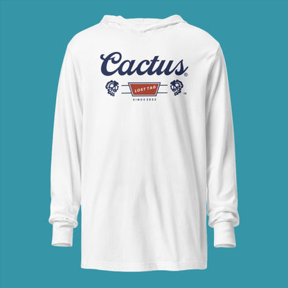 Cactus unisex hooded long-sleeve tee
