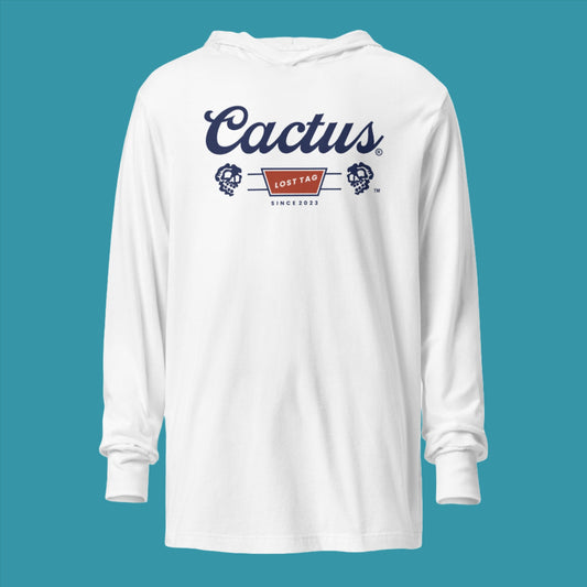 Cactus unisex hooded long-sleeve tee