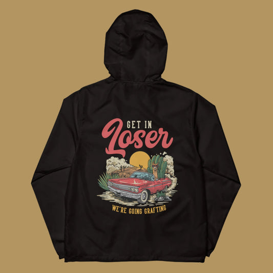 Get in Loser cortavientos ligero unisex con cremallera
