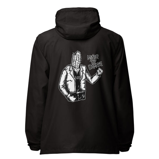 Minor Tip Damage unisex lightweight zip up windbreaker