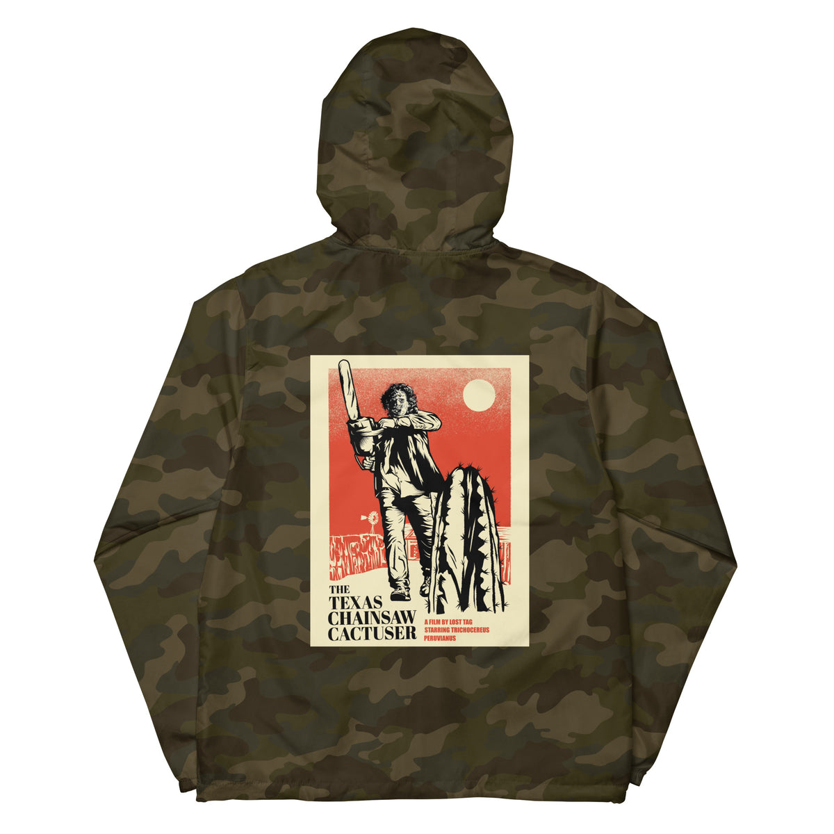 Chainsaw Cactuser Unisex lightweight zip up windbreaker