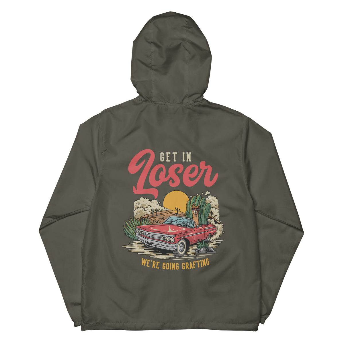 Get in Loser cortavientos ligero unisex con cremallera