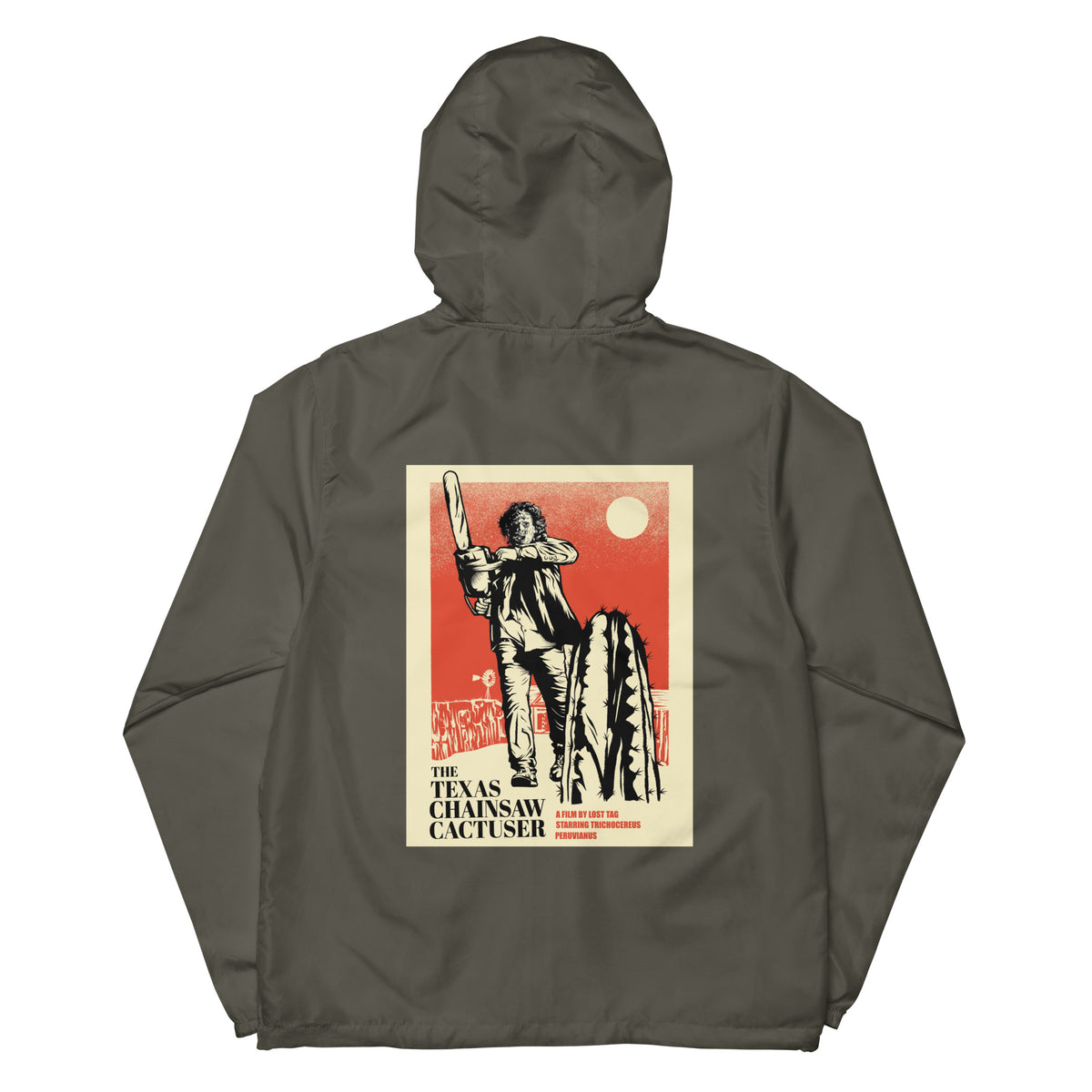 Chainsaw Cactuser Unisex lightweight zip up windbreaker