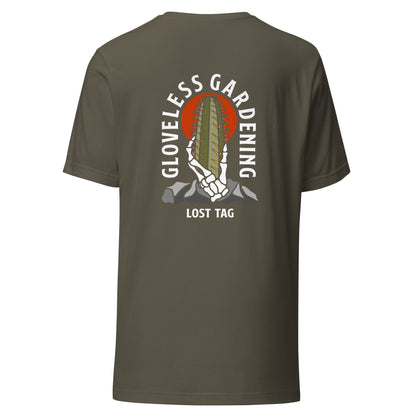 Gloveless Gardening dual-sided unisex t-shirt
